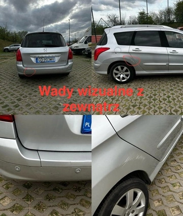 Peugeot 308 cena 16900 przebieg: 129553, rok produkcji 2009 z Gdańsk małe 211